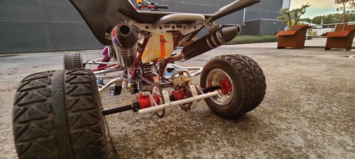 Rear swing arm assembly complete